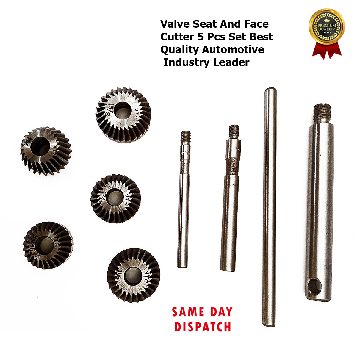 5Pcs New Valve Seat And Face Cutter Set Automotive Industry Leader USA