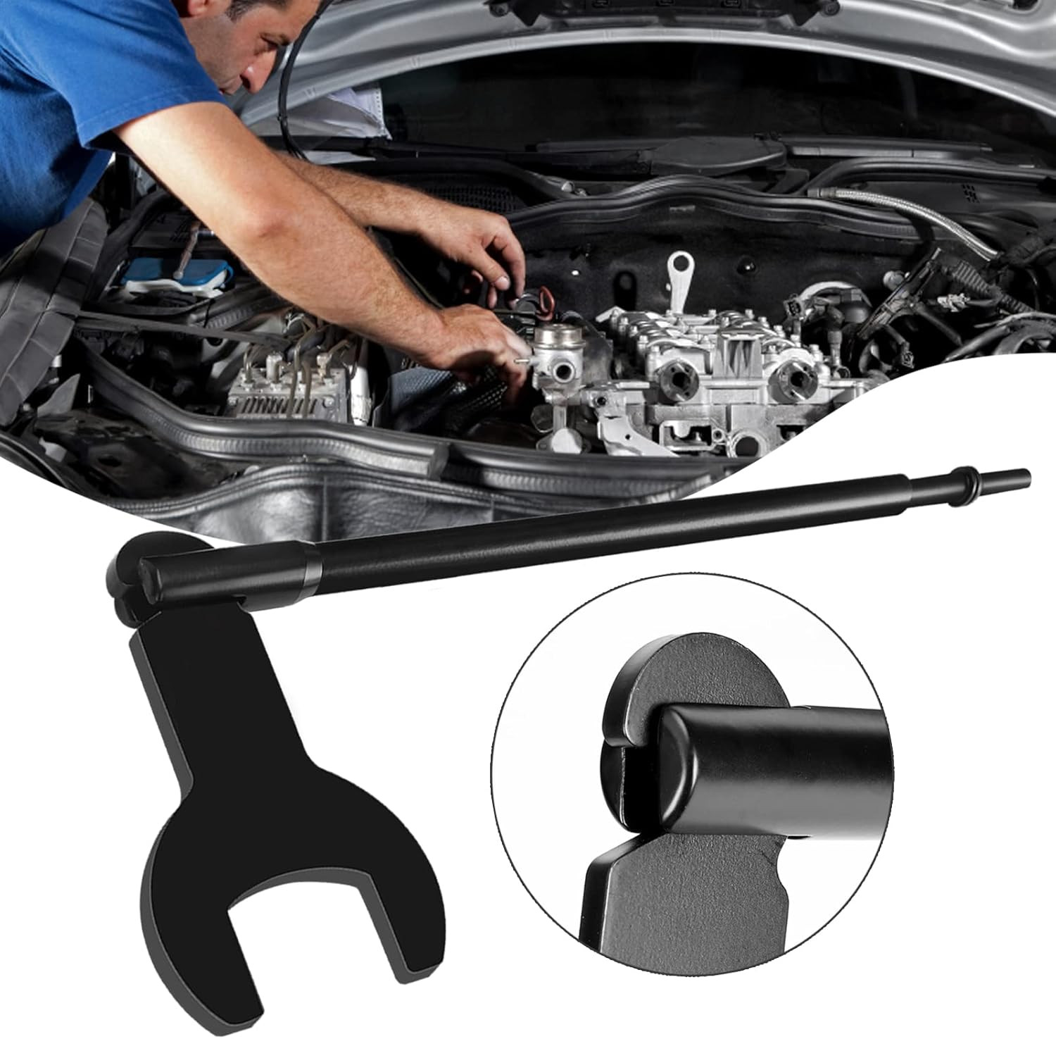 8-Piece Pneumatic Fan Clutch Removal Tool Kit for Jeep, Ford, GM, Chrysler