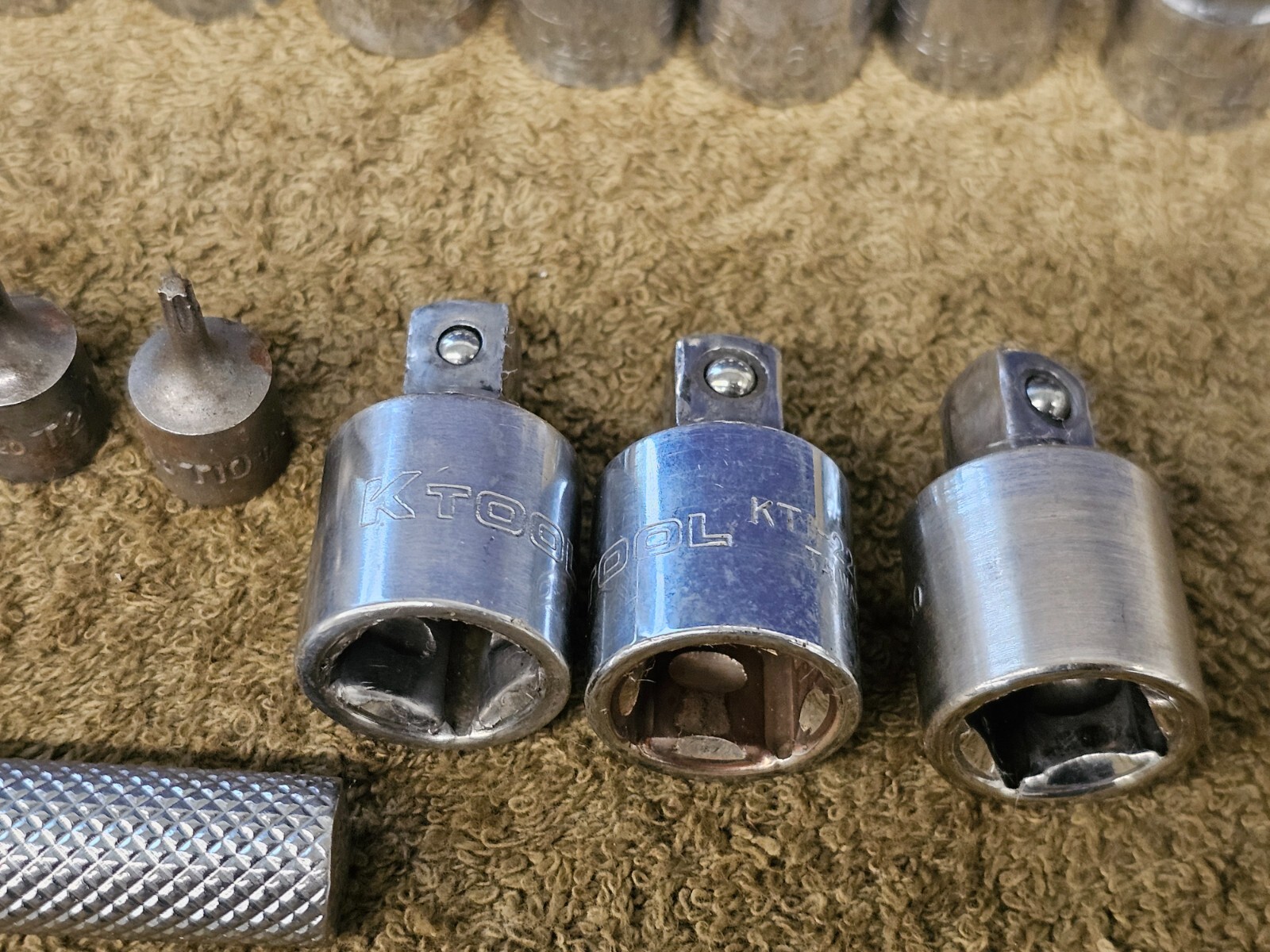 25 K Tool Sockets Ratchet Hex Star Bit Adapter 1/4″ 1/2″ Drive Sae 5/16 3/16 3/4