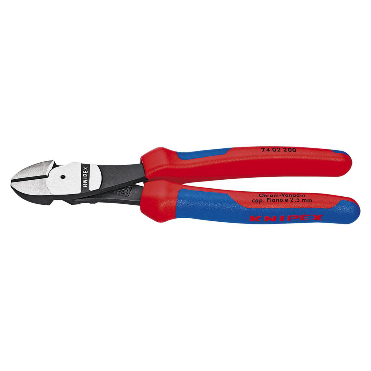 Knipex 7402200 8″ High Leverage Diagonal Cutters With Comfort Grip