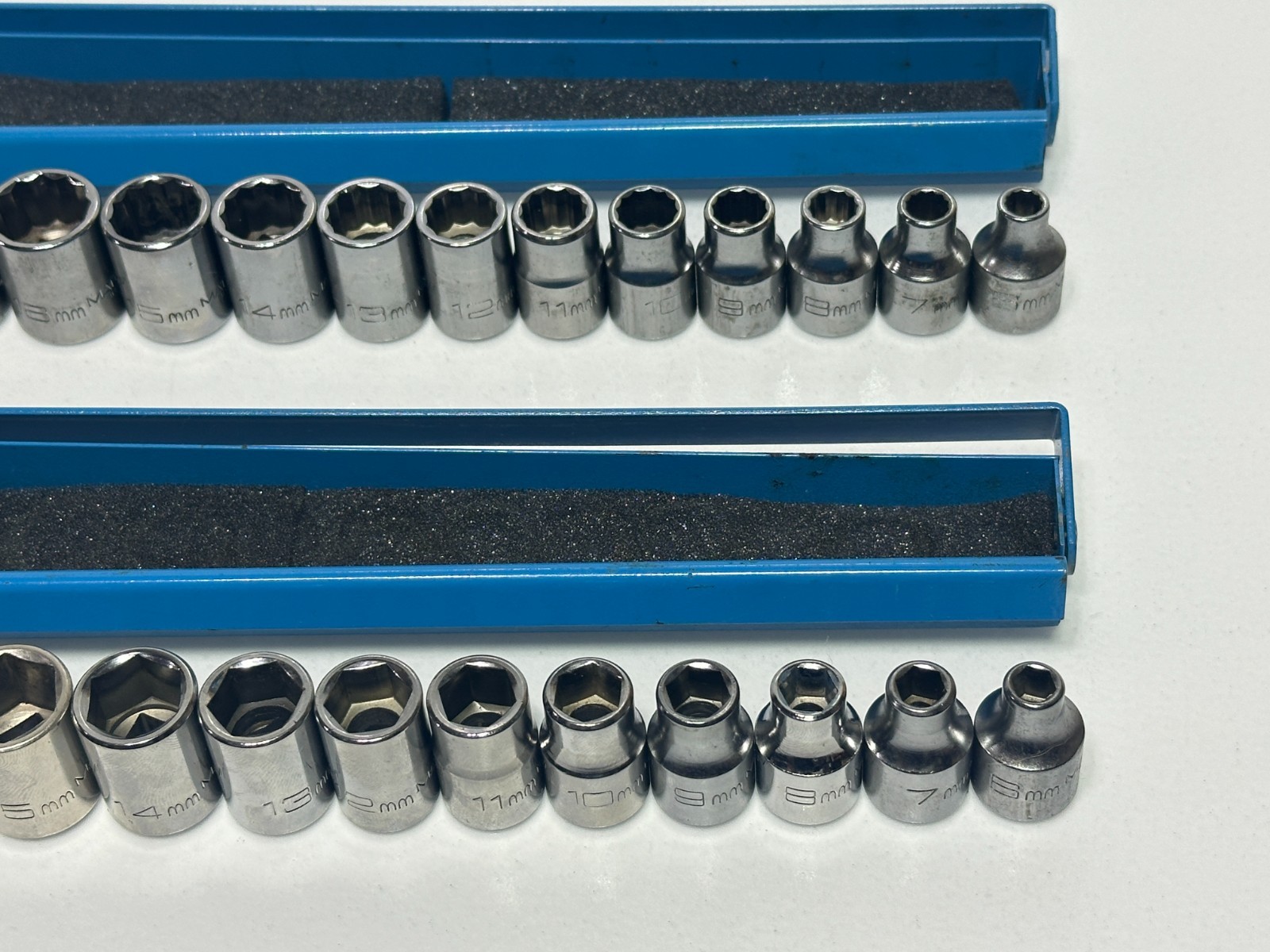🇺🇸 Matco Tools USA 36pc Metric 6mm-23mm Shallow Socket Set, 3/8” Drive (Rare)