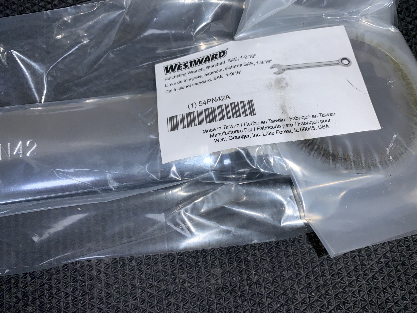 2ea Westward 54PN42 Ratcheting Combination Wrench 1-9/16 ratcheting Box /OpenEnd