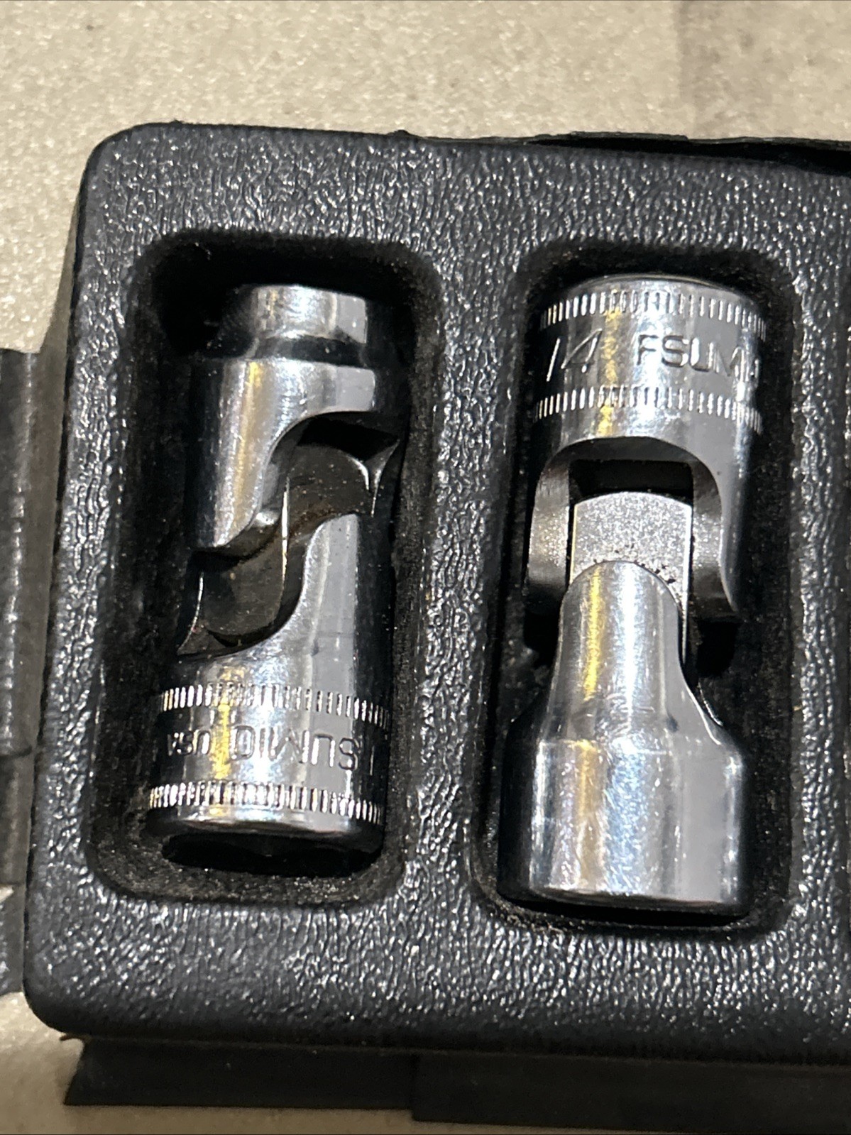 🇺🇸 Snap On Tools Swivel 3/8″ DR Universal Socket Set Lot Metric Wobble 6PT