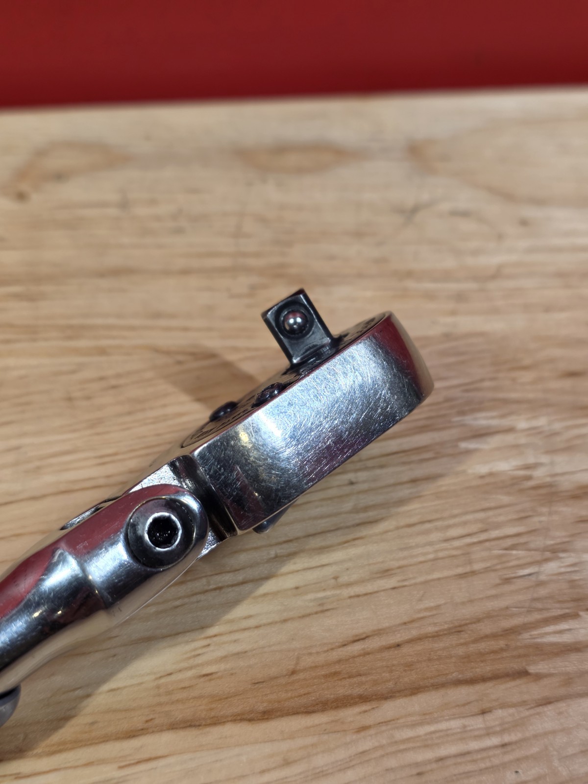 Snap-on THLX72 1/4″ Locking Flex Head Soft Grip Ratchet RED & Blue-Point Spinner