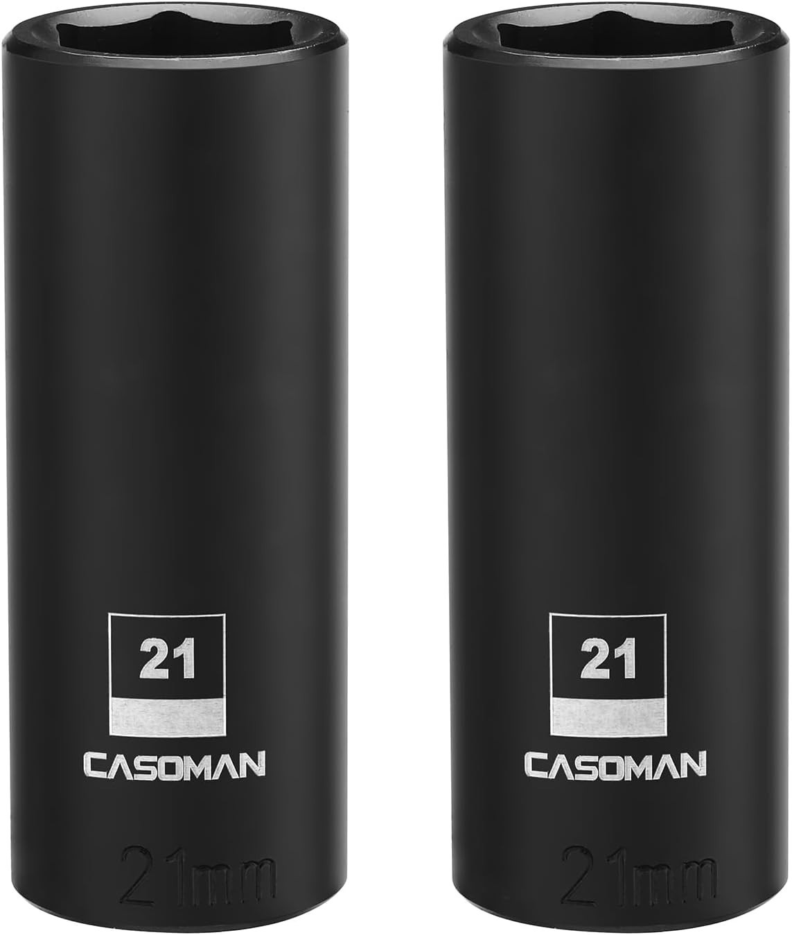 Elite 1/2-Inch Drive x 21mm Deep Impact Socket – 2PCS CR-MO Set, ANSI Compliant