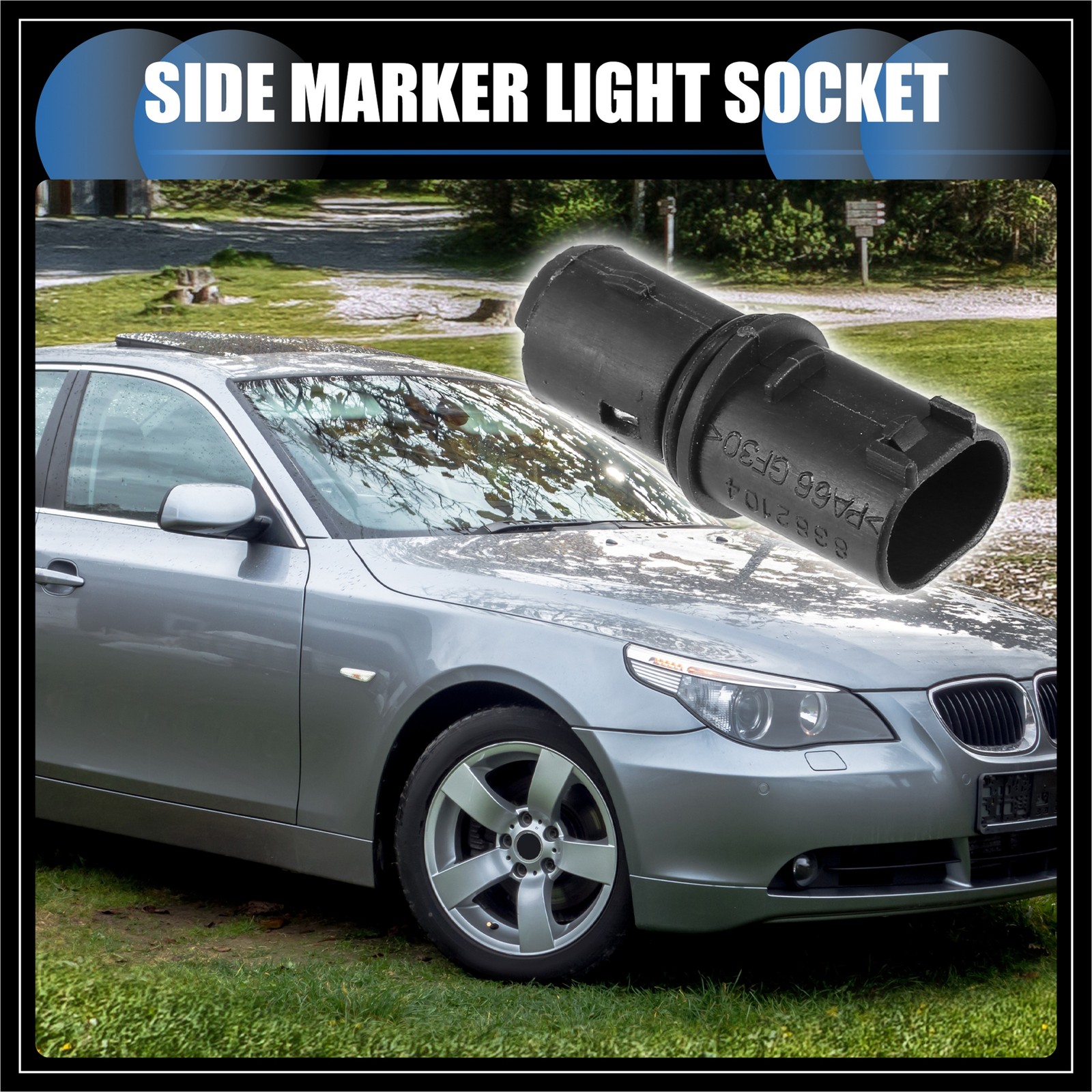 2 Pcs Side Marker Light Socket No.63138382104 for BMW Mini Cooper 3 5 Series