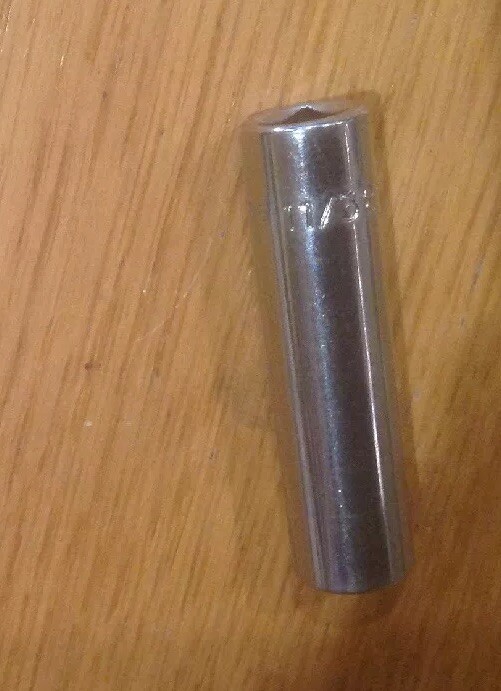 MAC TOOLS MD116R 1/4″-DRIVE 11/32-INCH 6-POINT DEEP CHROME SOCKET (NEW) USA!