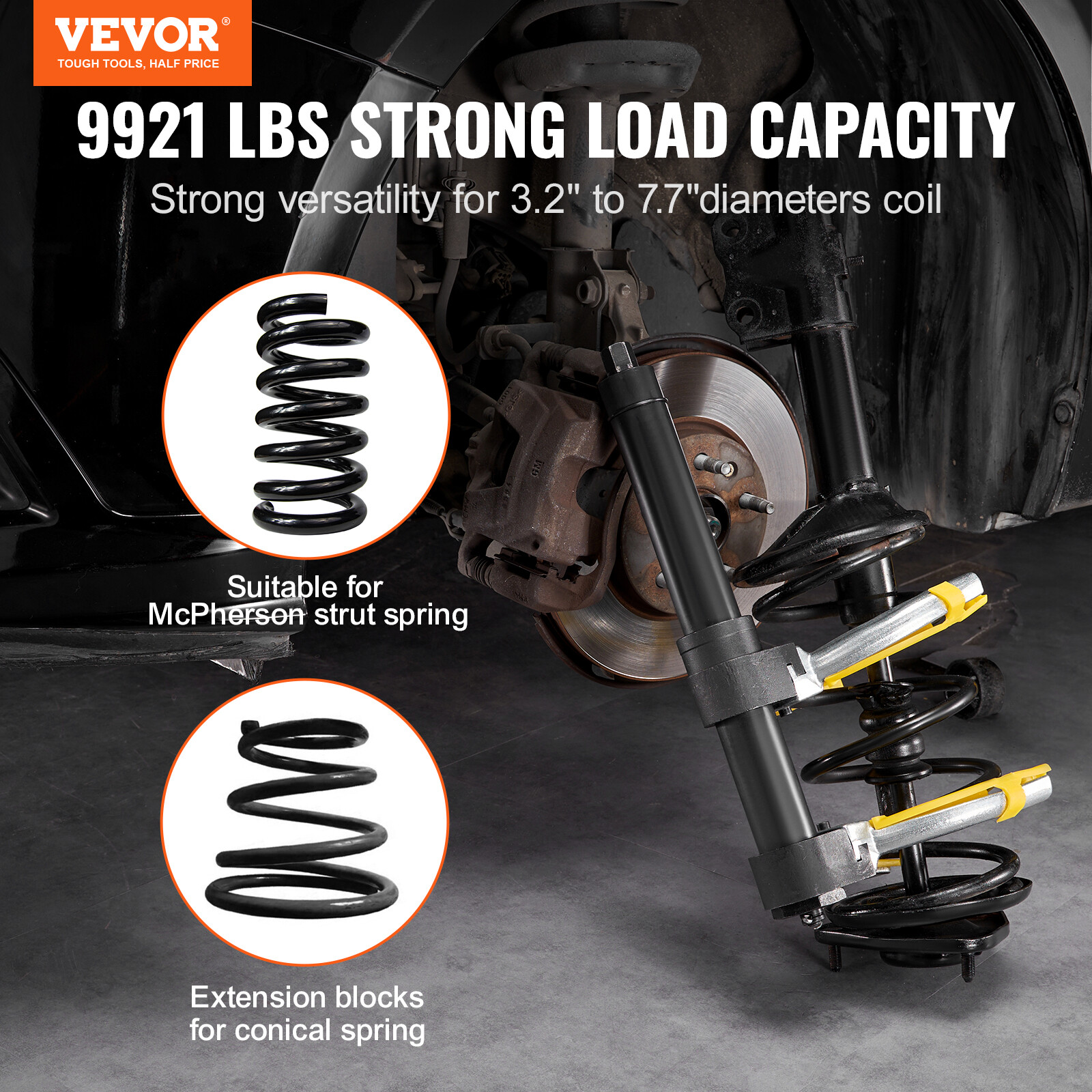 Coil Spring Strut Compressor Clamp Struts Shock Absorber Suspension 3 Pcs