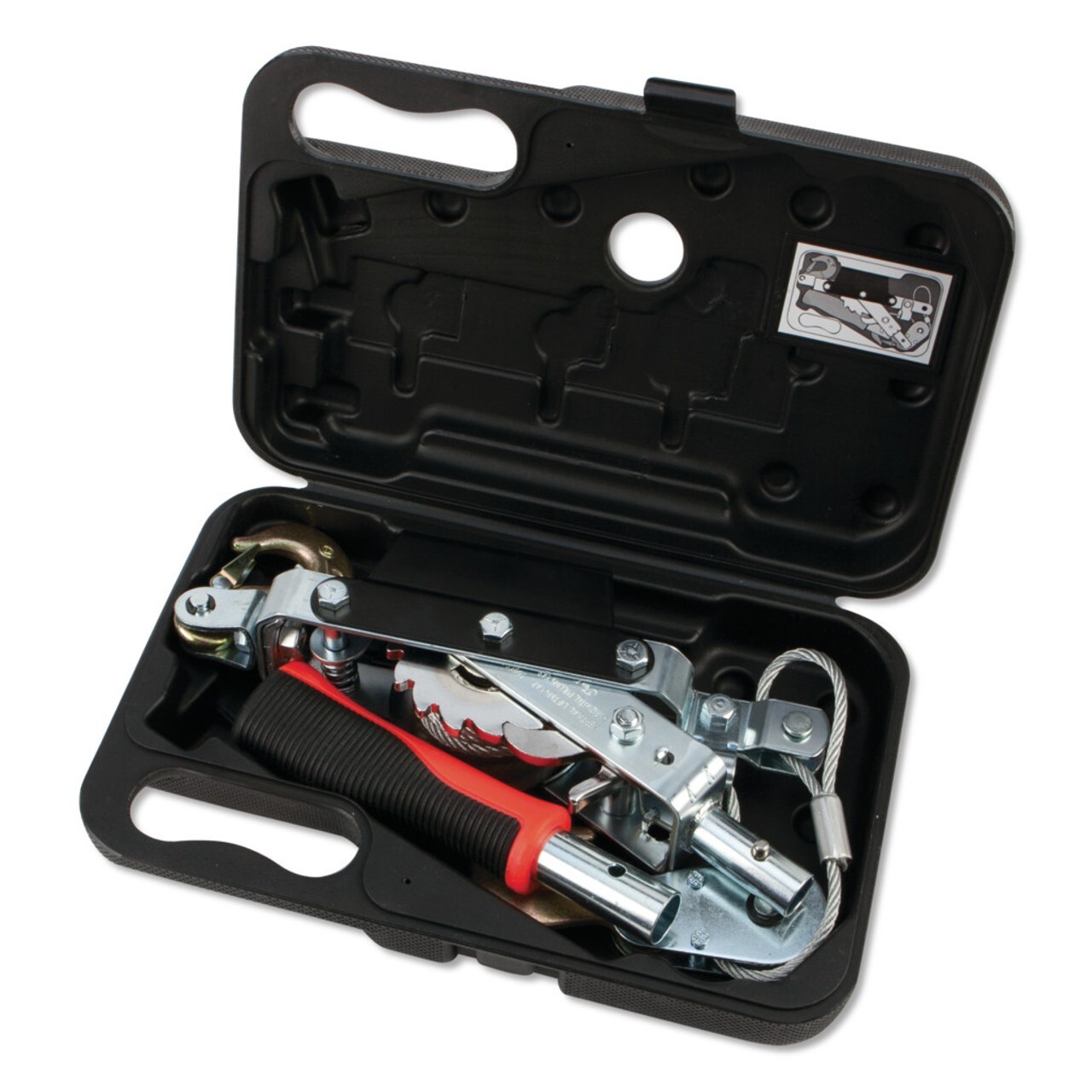 Performance Tool W4003 1 Ton Hand Power Puller with Case Portable Compact Tool