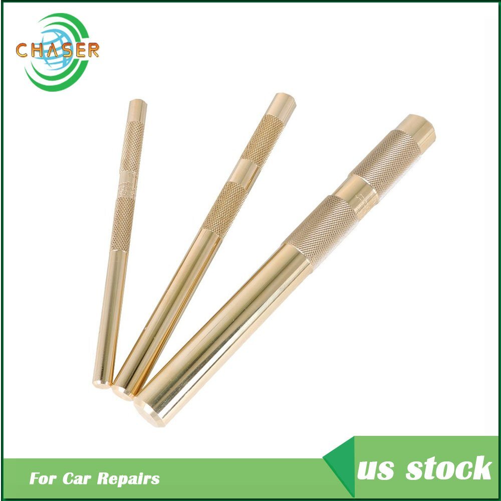 Set of 3 Brass Drift Punch Set 3/8″ to 3/4″ Replace 61360 For Car Repairs