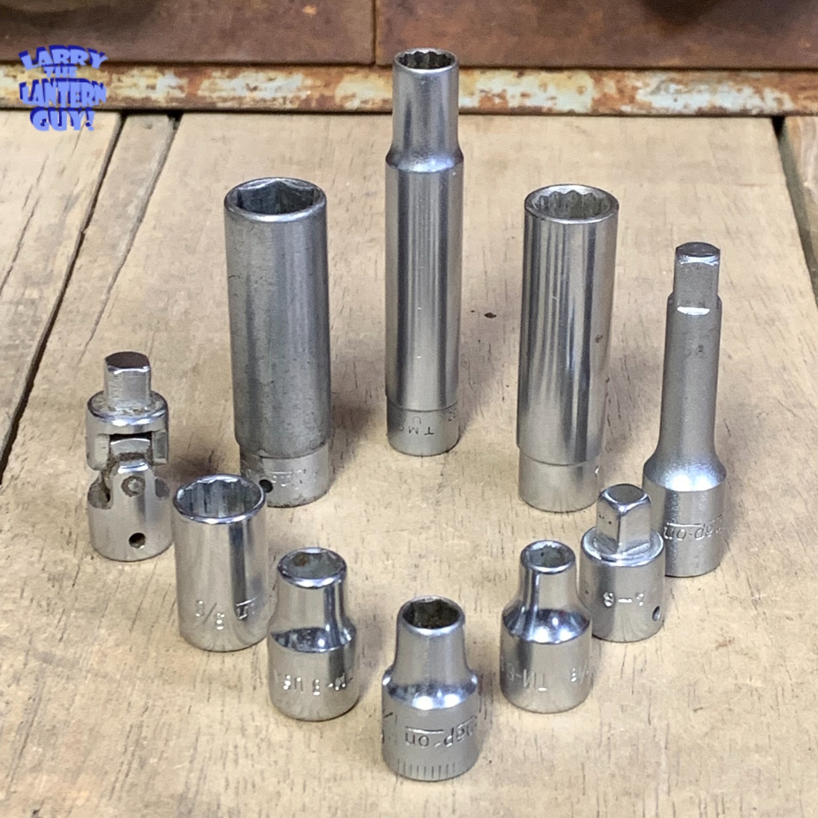 10 Piece Lot | Snap On 1/4 Drive ~ Extensions, Swivel, Deep & Shallow Sockets