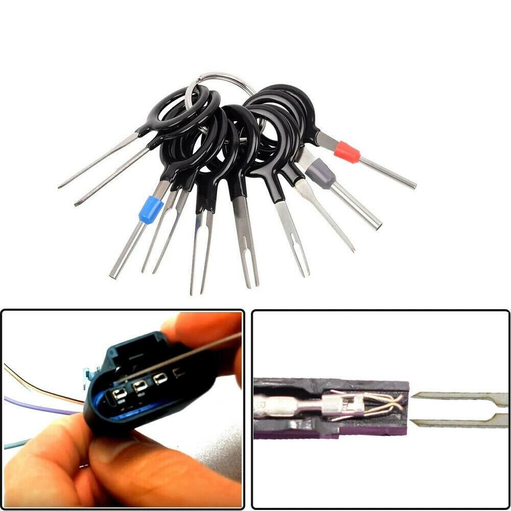 Car Terminal Removal Tool Pin Wiring Connector Extractor Puller Kit Set ATD 11x