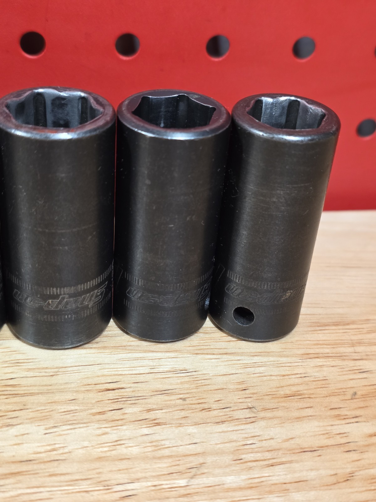 Snap-on 312IMMS 1/2″ Drive 15-25MM + 27MM 6-Pt Semi-Deep Impact Socket Set