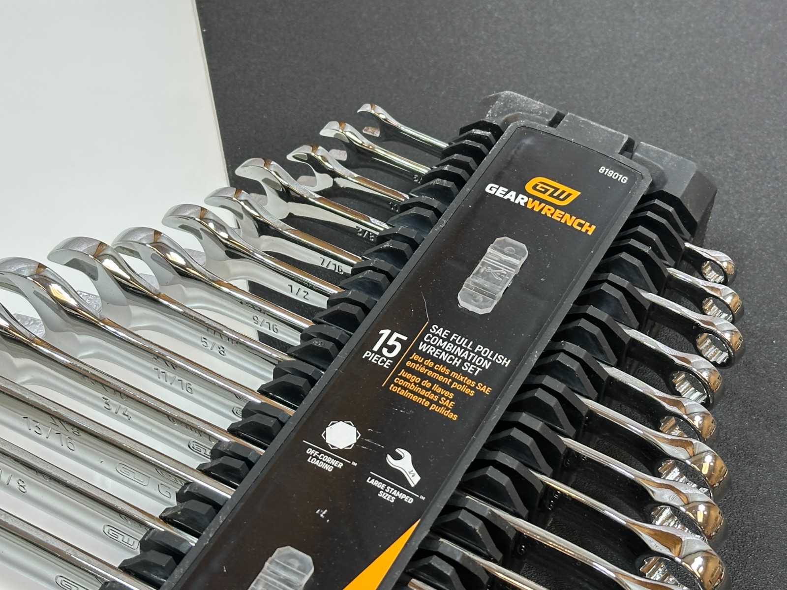 NEW GearWrench Tools 15pc SAE 1/4″-1-1/6” Full Polish NON RATCHETING Wrench Set