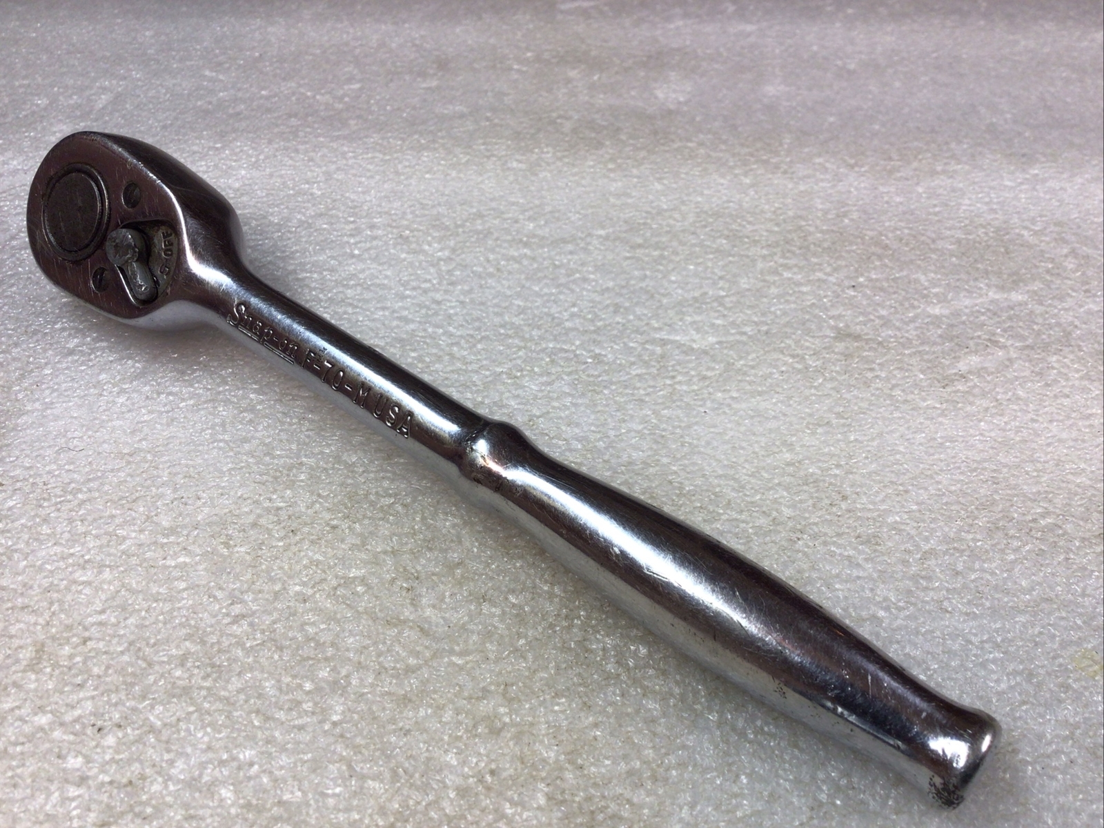SNAP ON-#F70M – FERRET, 3/8″ DR. CHROME, RATCHET-USA-NICE-Vintage-