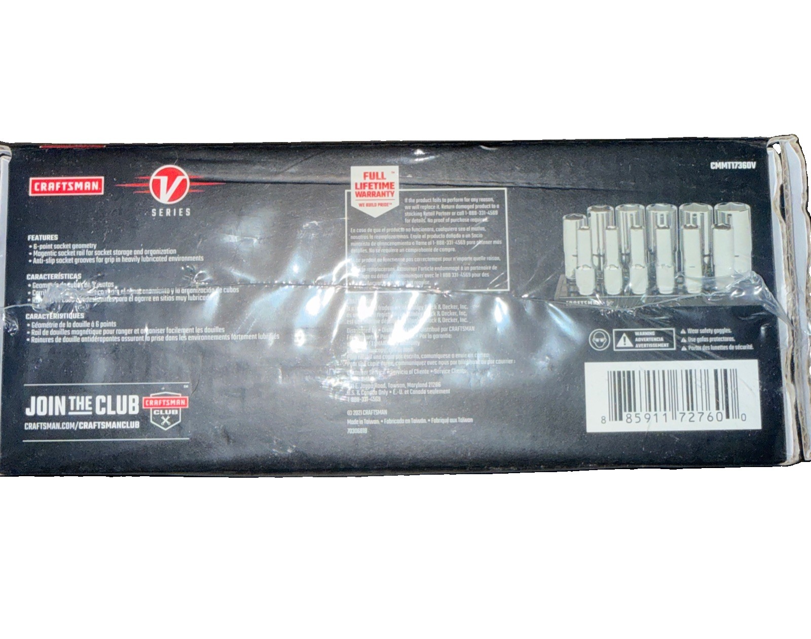 12 Pieces CRAFTSMAN V-Series METRIC MM Deep Socket 3/8″ Drive 6 Point CMMT17560V