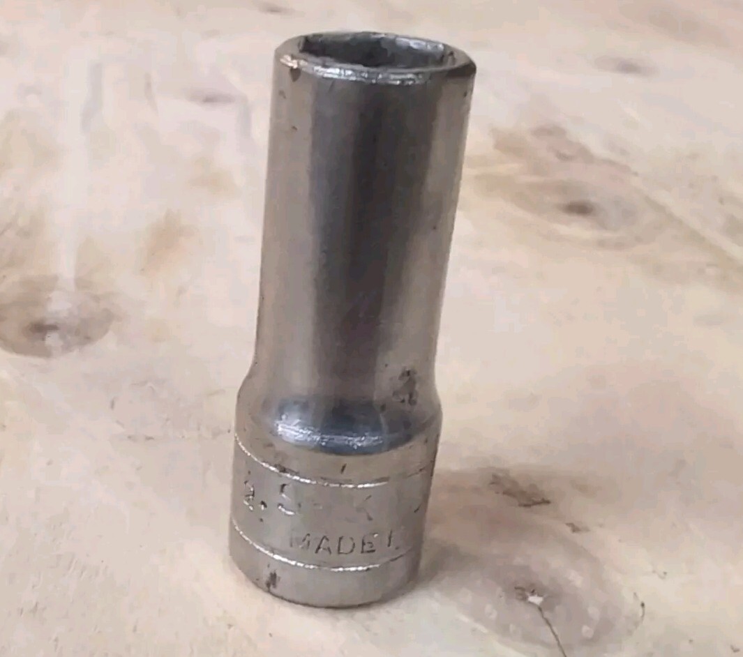 SK Wayne 3/8″ Drive 6 Point 3/8In. Deep SAE Socket 40412 Made in USA