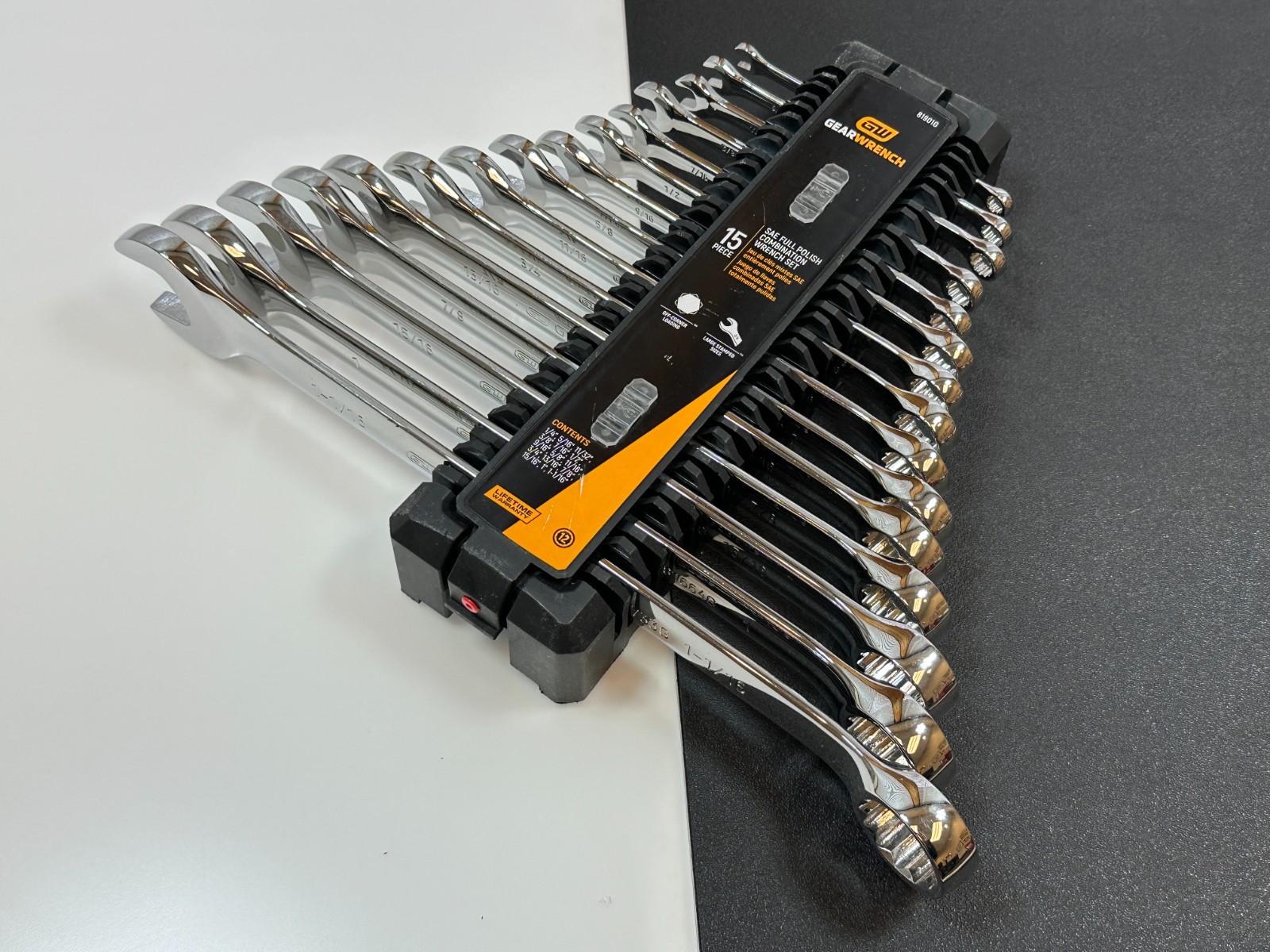 NEW GearWrench Tools 15pc SAE 1/4″-1-1/6” Full Polish NON RATCHETING Wrench Set
