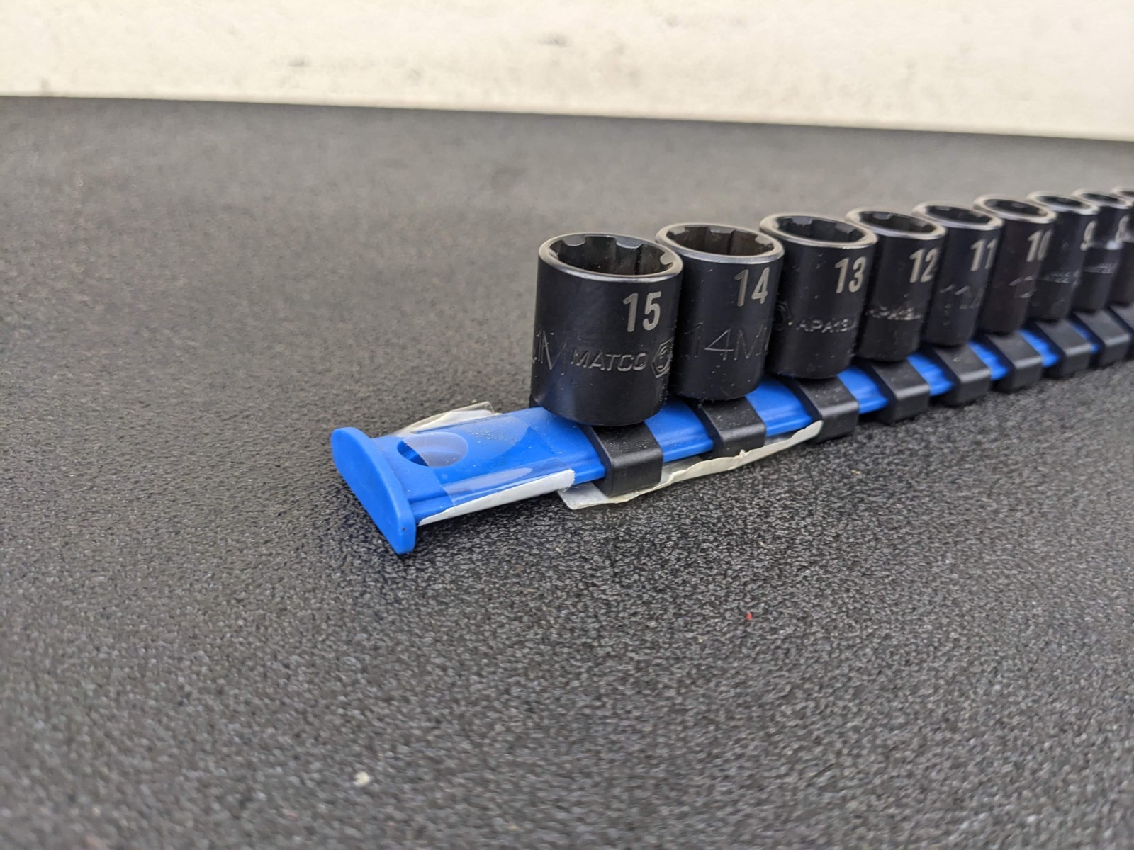 #bp108 Matco Tools NEW SAPMA12R 1/4″ Drive Pro Non Slip Impact Socket Set Metric