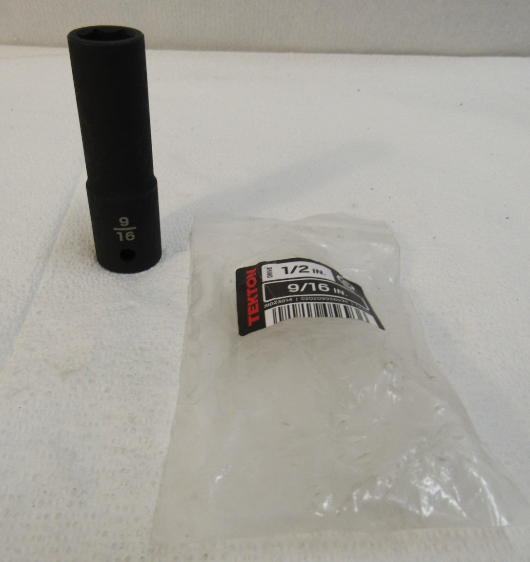 Tekton 9/16″ x 1/2″ Drive 6 Point Deep Well Socket SID23014