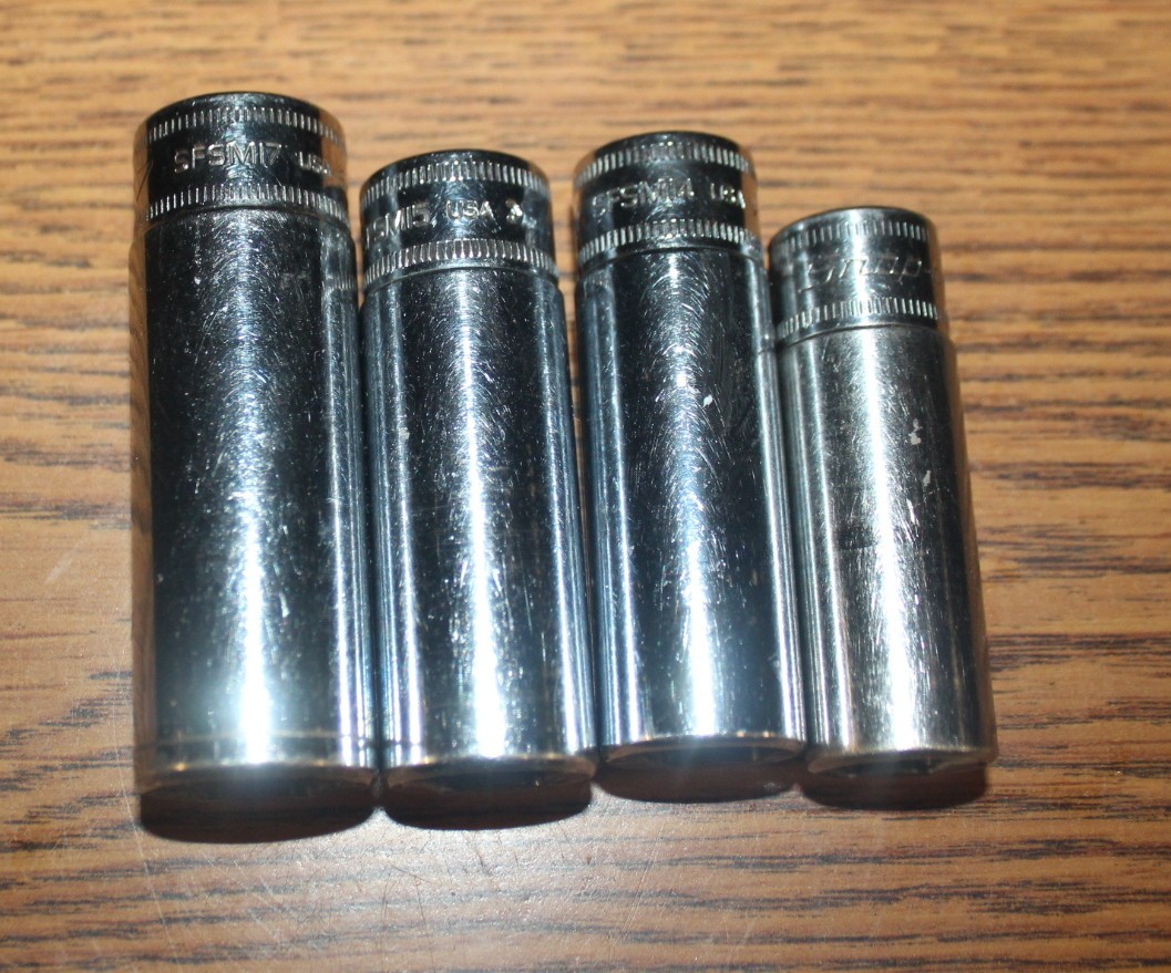 Snap On METRIC 3/8″dr SFSM Deep Sockets 13, 14, 15 & 17mm
