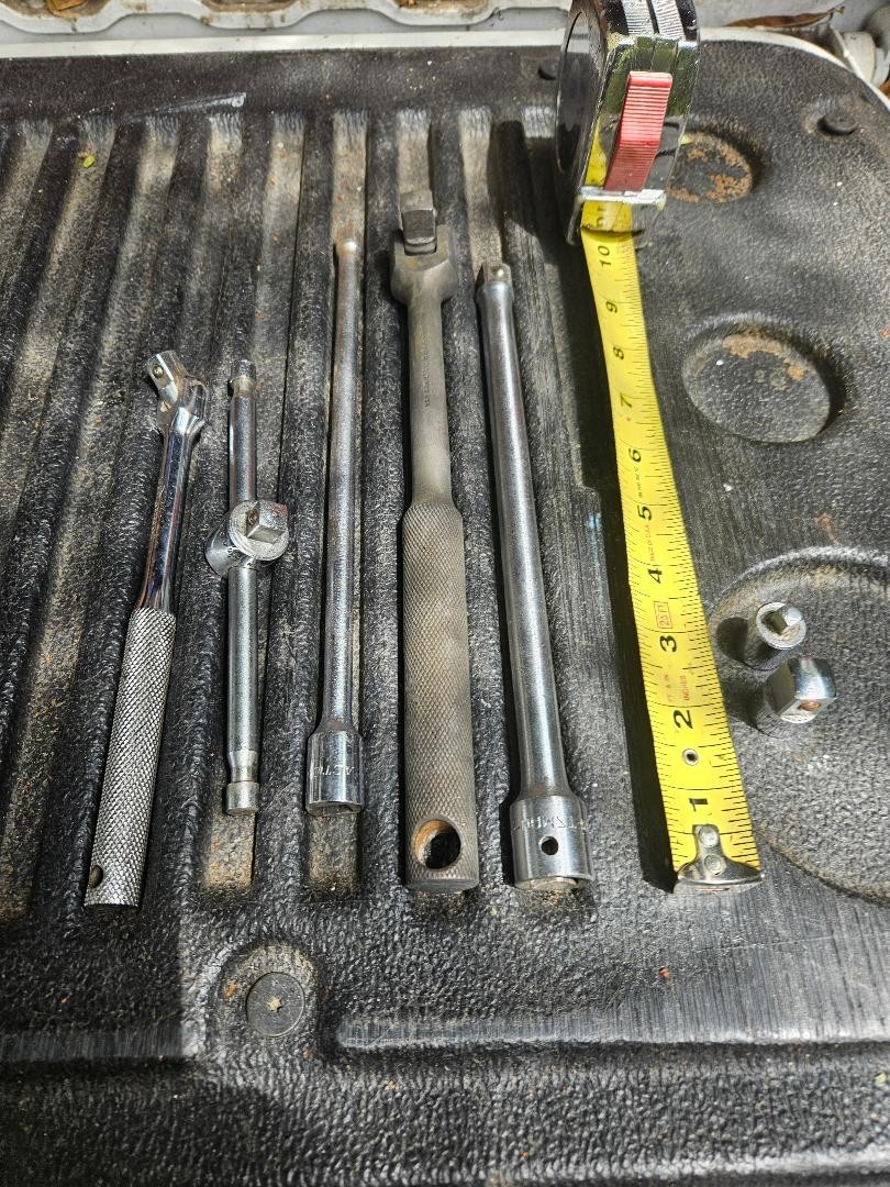 «USED» 7 pc 1/2″ & 3/8″ Drive Mixed Breaker Bars Extensions & Drive Adapters
