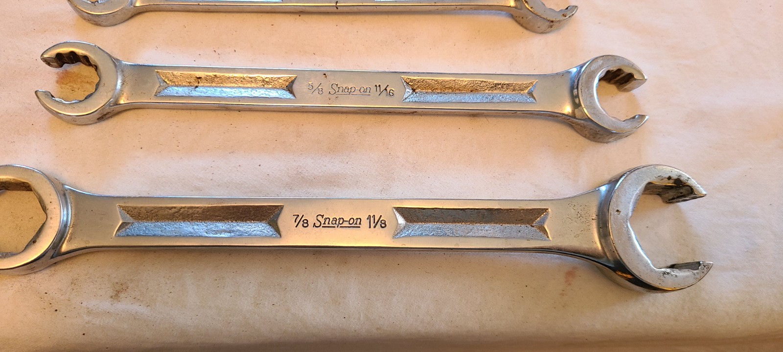 Snap-On 5 Pc. Double End Flare Nut Wrench Set 5/16″-1 1/8″ 12 Point RXH RXH1012S