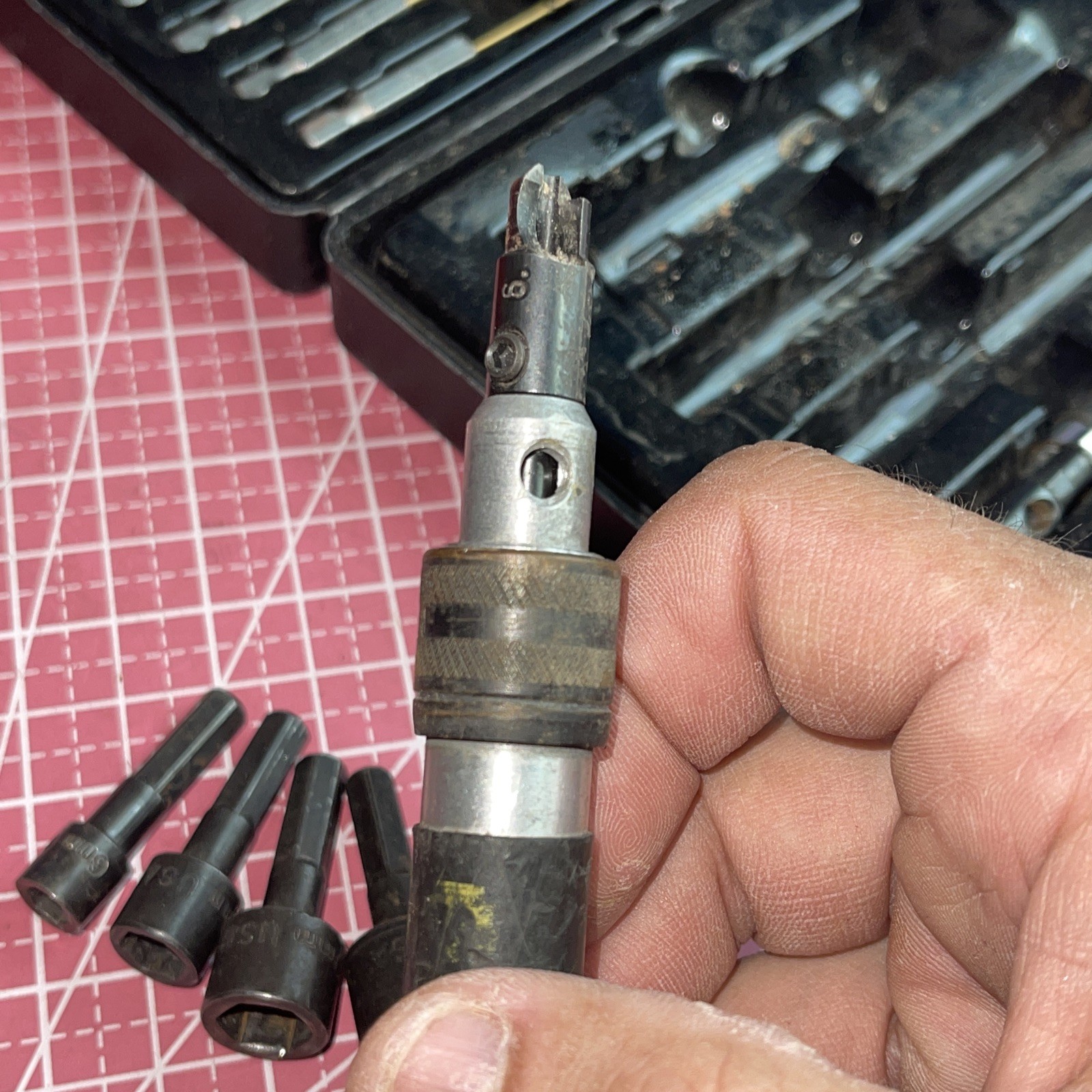 Craftsman USA Power Screwdriver Nutdriver Set Lot 43373 Metric SAE 25654 Vintage