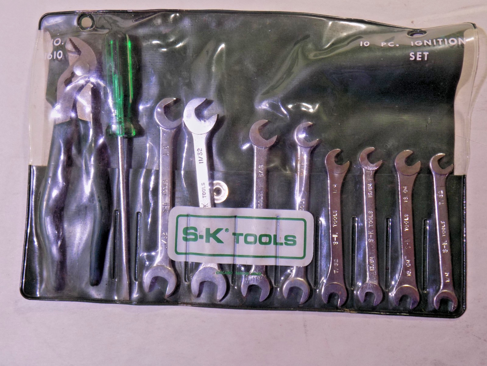 A++ SK Tools No.1610 10 Pc. SAE Ignition Wrench Set In Pouch-Unused? Possibly