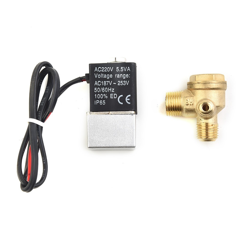 Solenoid Valve Oil-free -10 To 80 °C 1PCS for 2 Way Normally Closed Air Brass