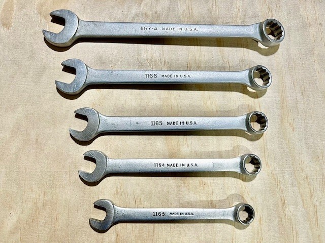 Vintage – BILLINGS VITALLOY – 9/16″ to 13/16″ — 12 Point — 5 pcs. Wrench Set
