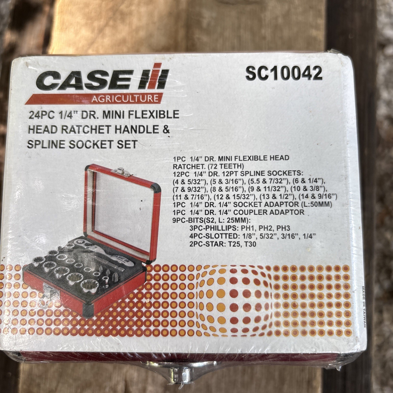 CASE IH 24 PIECE SOCKET SET 1/4 DRIVE