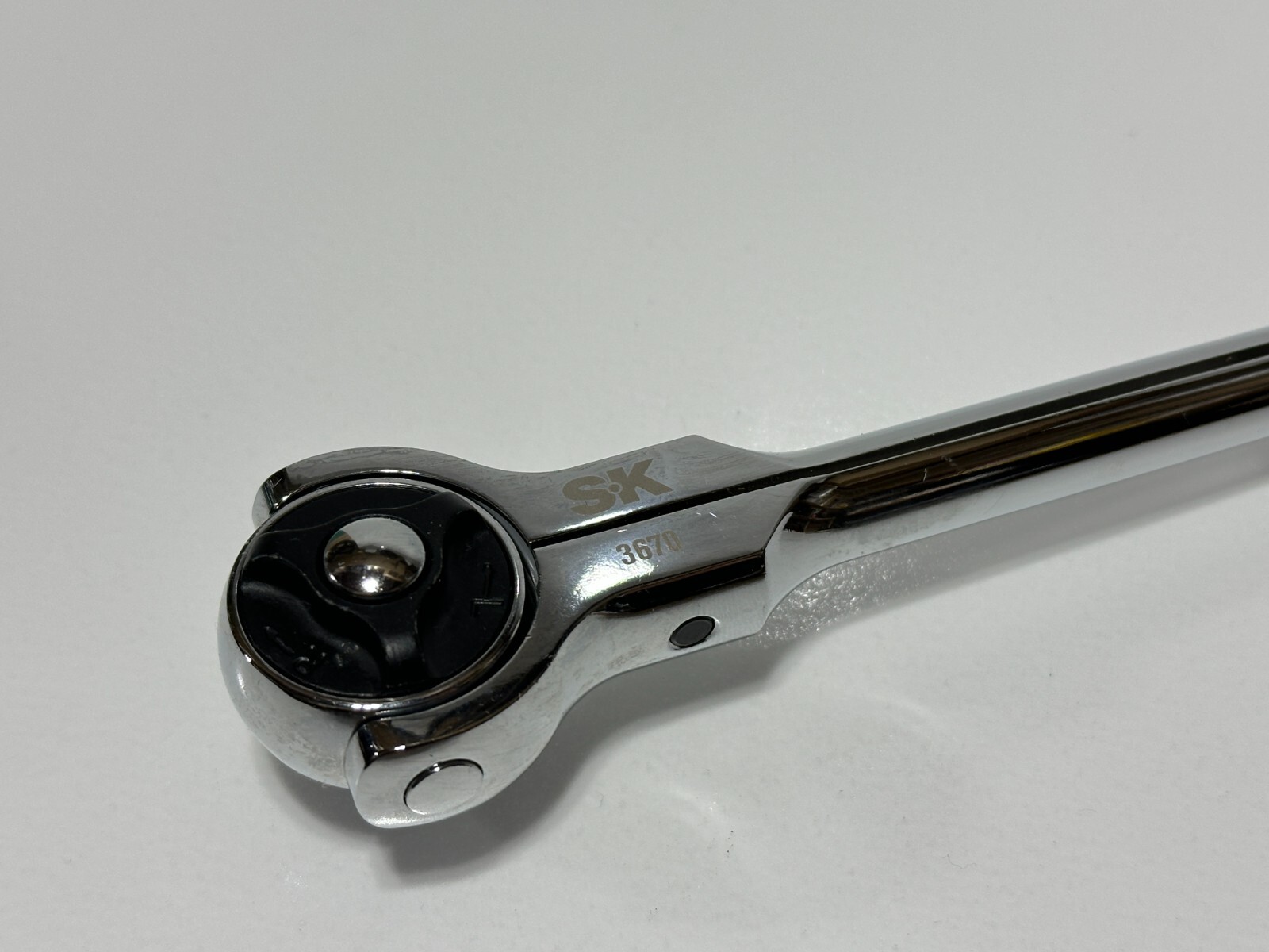 NEW SK Tools Professional Roto-Head Full Rotating Flex Chrome 3/8” Drive Ratchet