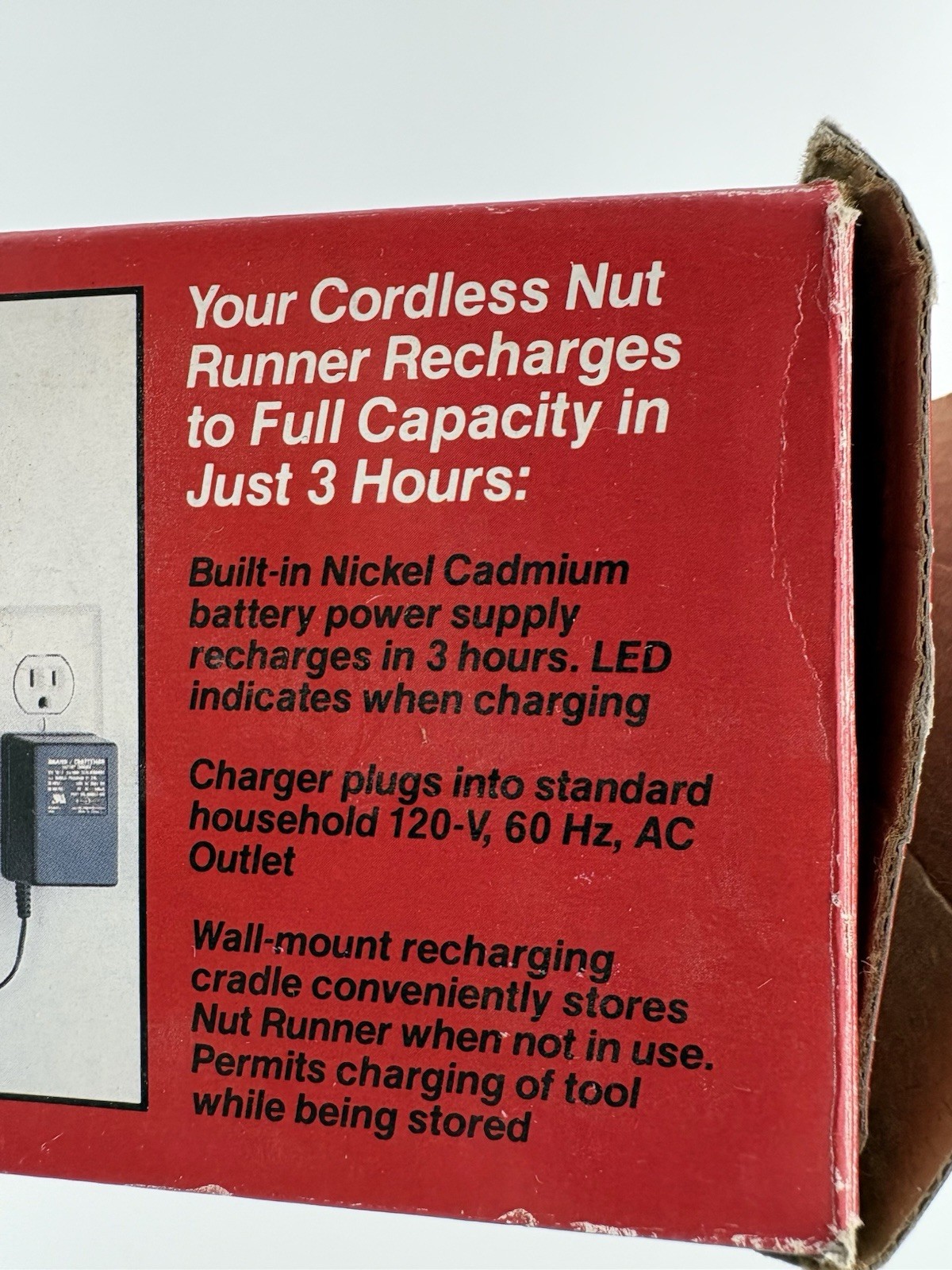 VINTAGE CRAFTSMAN Sears Drive Nut Runner Kit Wall Mount Charging 911156