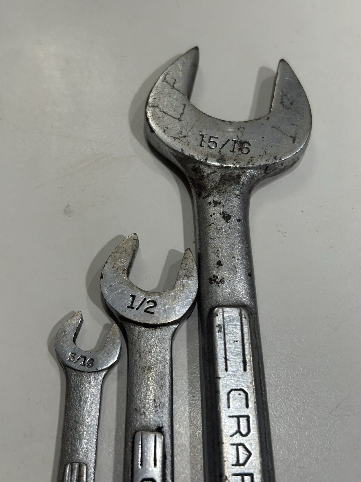 Craftsman SAE Double Open End Wrench Lot Of 3 See Photos And Description