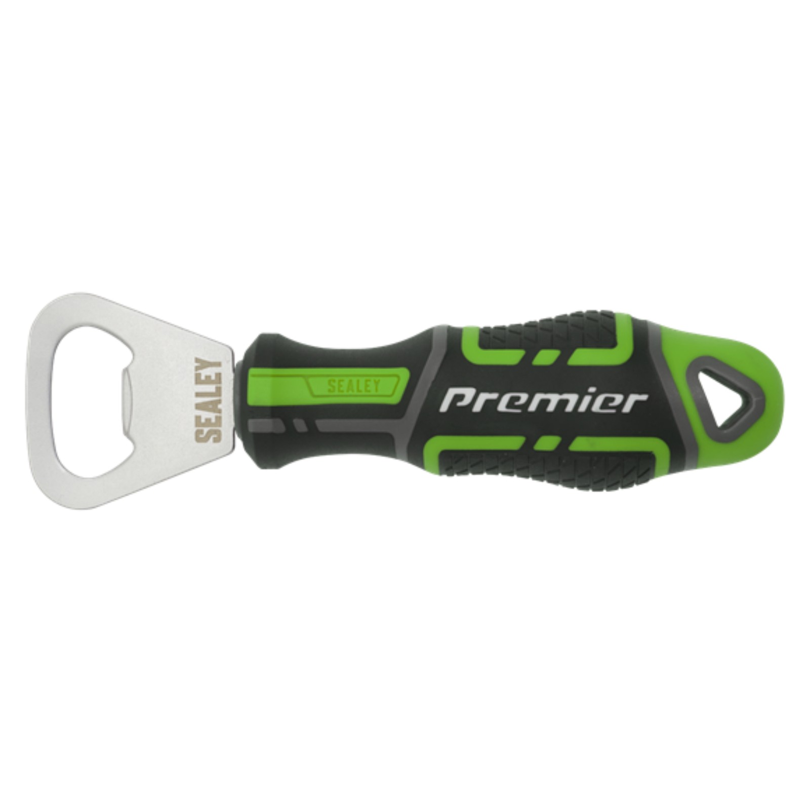 Sealey GripMAX Bottle Opener – Hi-Vis Green – With Hanging Hole – (AK4368HV)