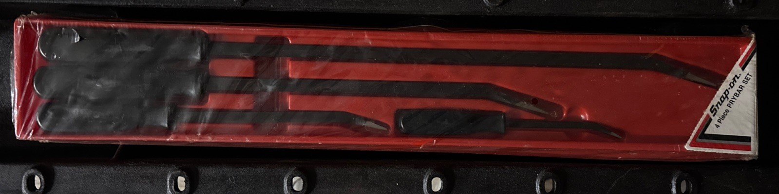 Rare Sealed New Snap On SPB704 4pc Black Hard Handle Prybar Set Nos