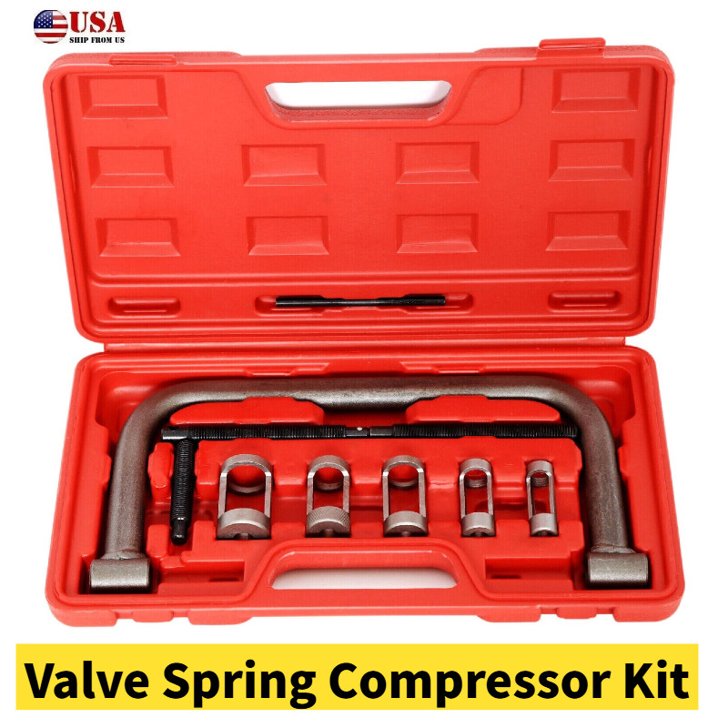 5 Sizes Valve Spring Compressor Pusher Automotive Tool For Car Motorcycle Kit US