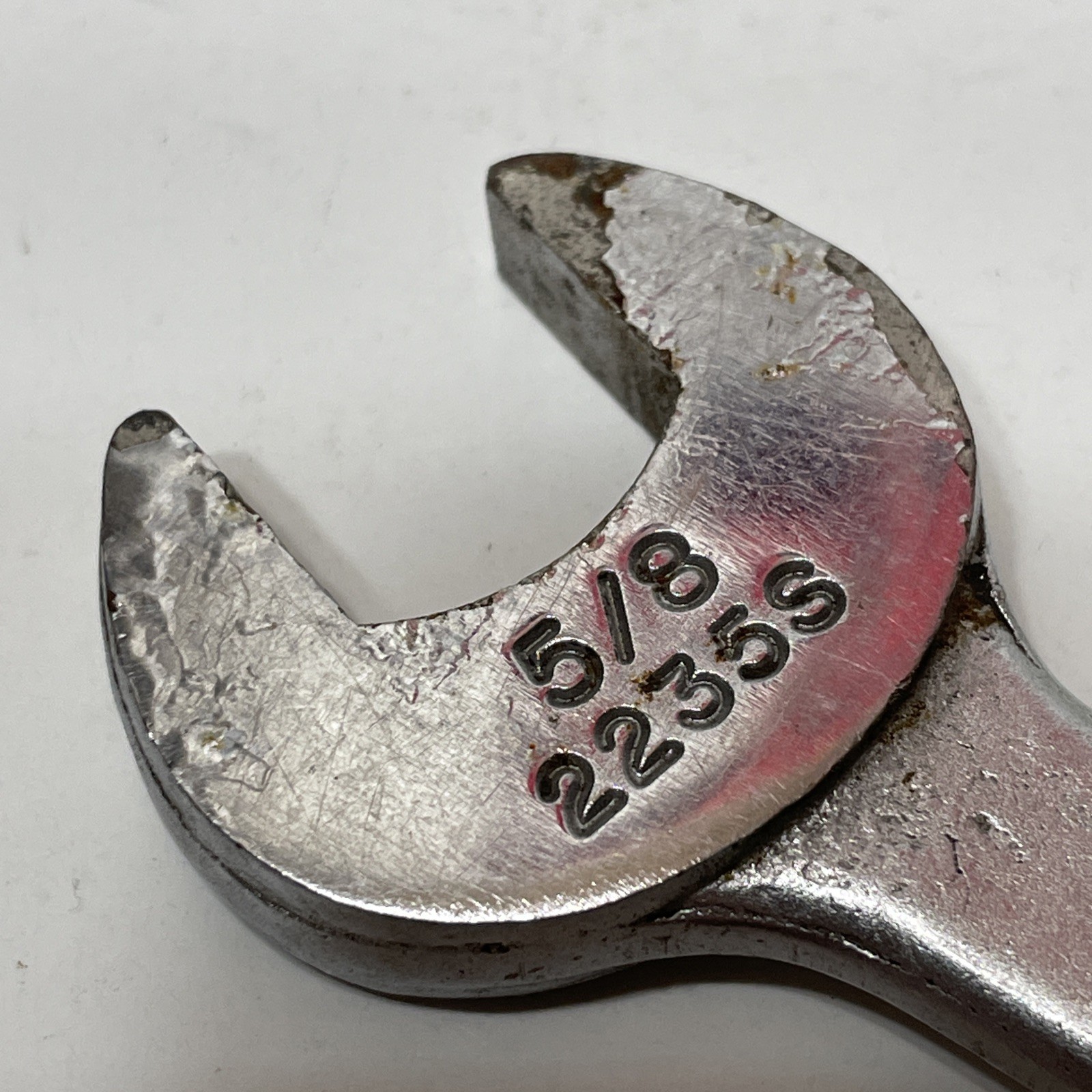 Duro-Chrome 2235S 5/8″ Wrench Combination SAE VTG USA Satin Forged Box Open End