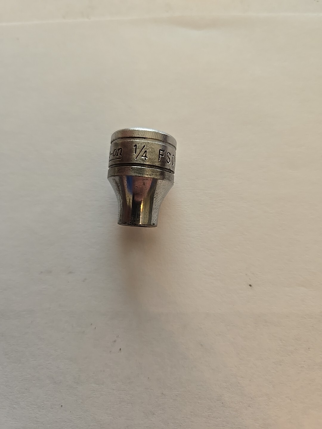 Snap On 3/8″ Drive 1/4″ 6PT SAE Shallow Chrome Socket FS081