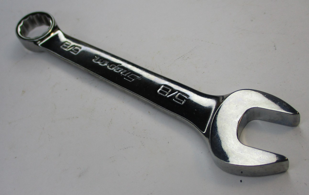 Snap on OEX200B SAE 5/8 12pt Flank Drive Short Combination Wrench USA New