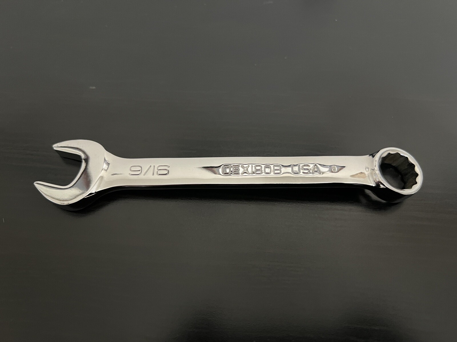 BRAND NEW SNAP ON TOOLS OEX180B 9/16″ SAE 12pt SHORT CHROME COMBINATION WRENCH