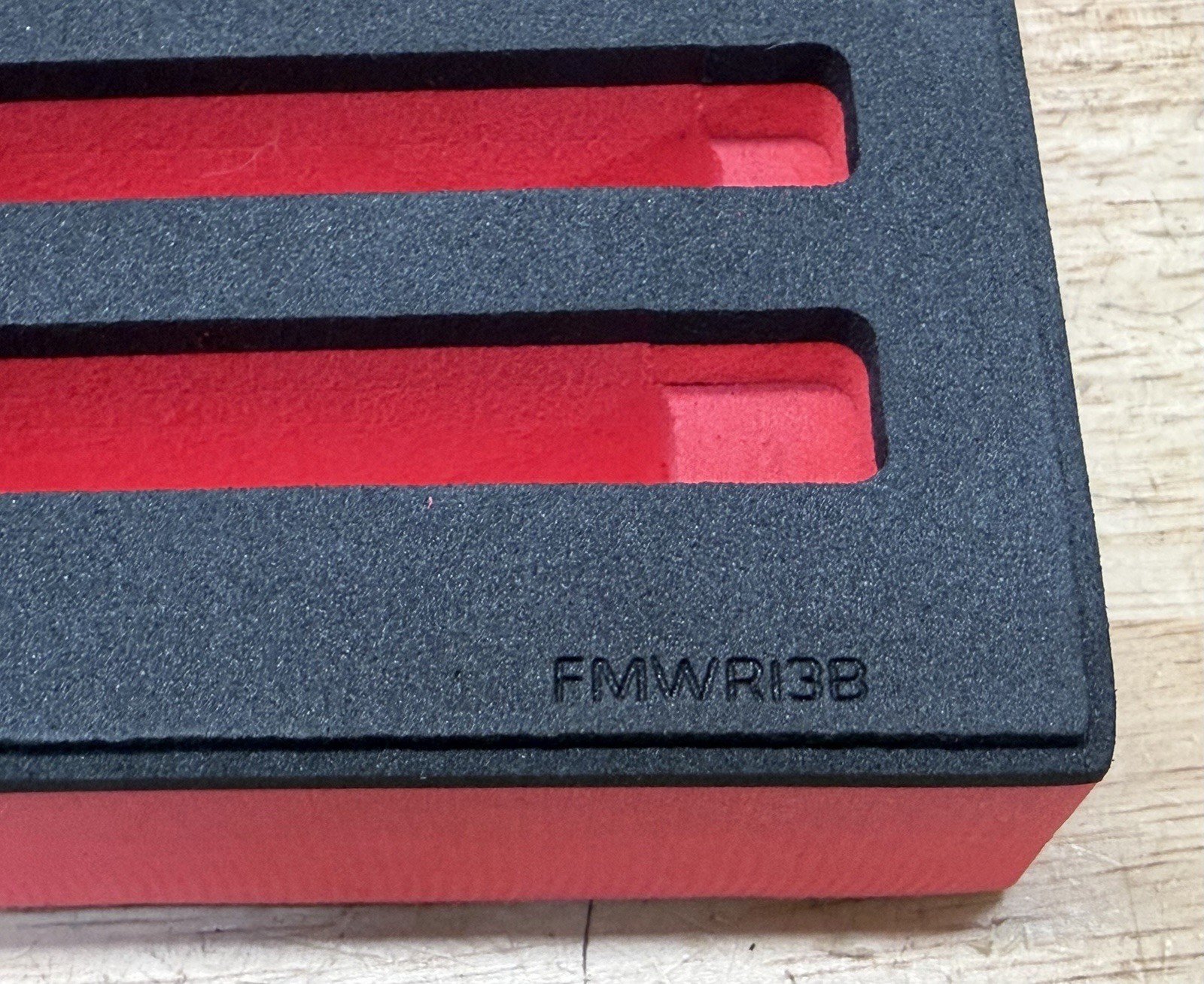 Snap-on RED Flank Dr Plus FOAM TRAY 38pc SAE Metric Combo Wrench Set FMWR13B