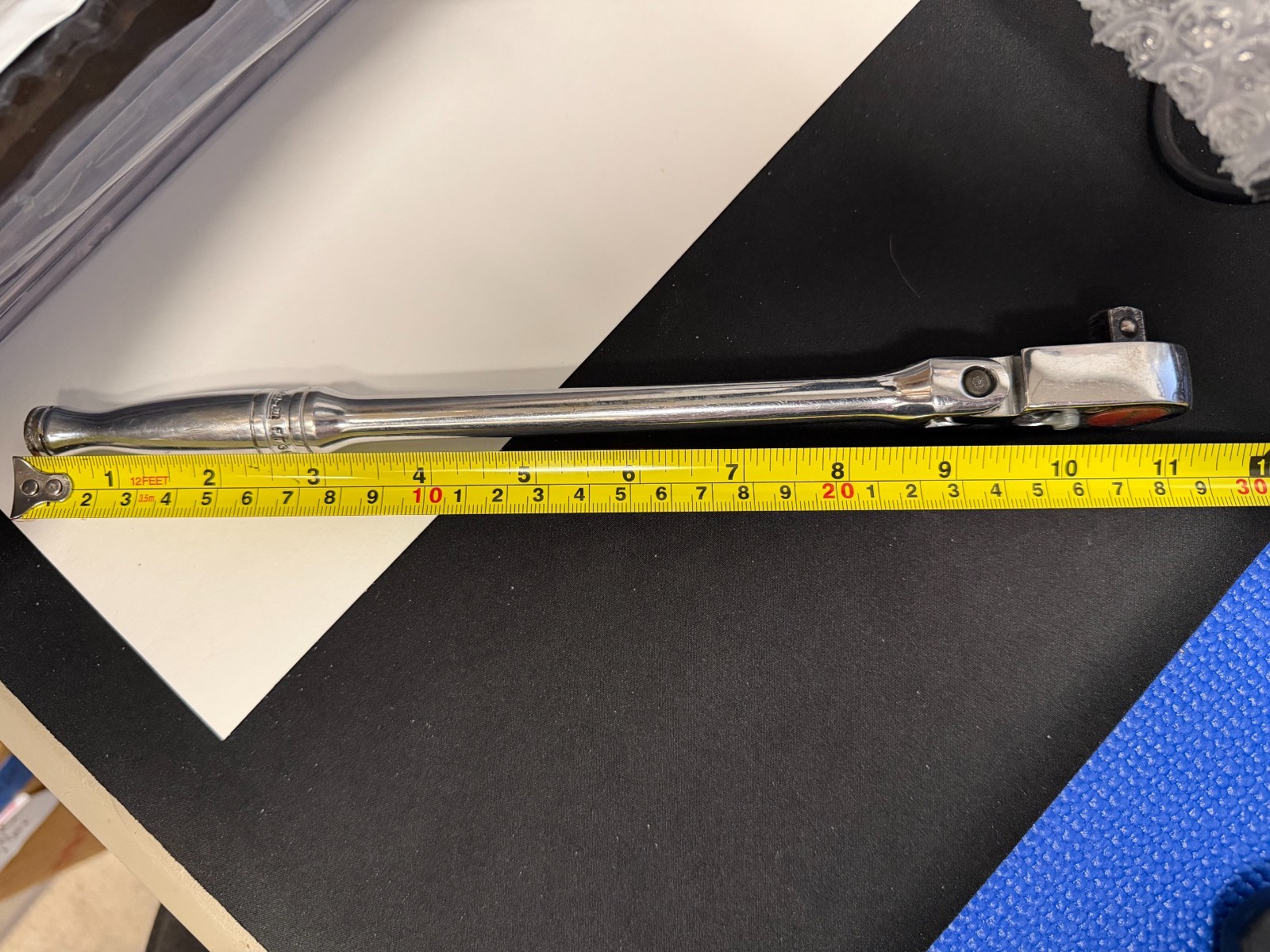 Snap On Tools F731 3/8″ Dr 11 in. Long Chrome Ratchet with Flex Head