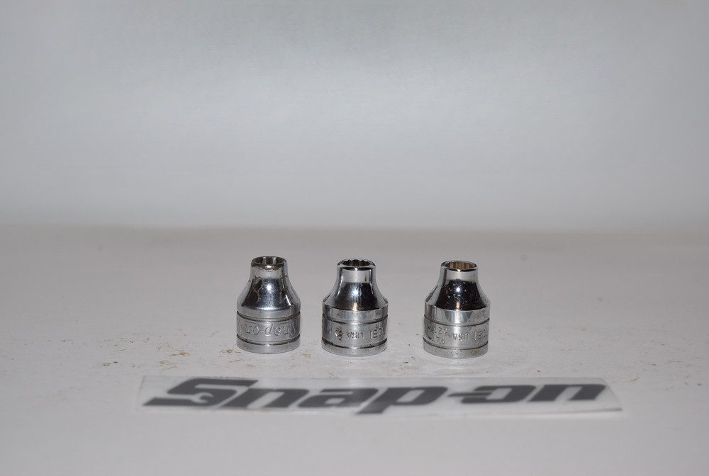 Snap-On F081 3/8″ Drive 12-Point SAE 1/4″ Flank Drive® Shallow Socket