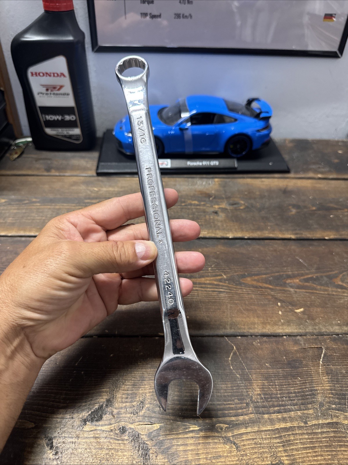 Sears Craftsman Professional Full Polish 13/16″ Wrench 42240 USA Raised Panel