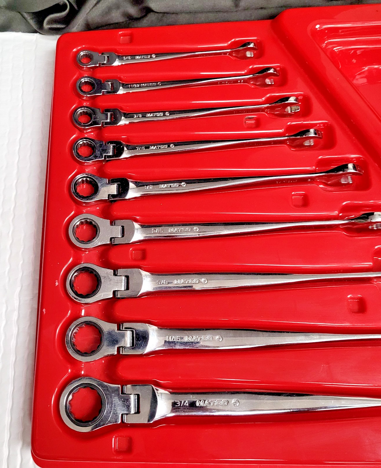 MATCO GRFECL 9 Piece SAE ~ X-Beam ~ Flex Head/Ratcheting Set (5/16-3/4″)