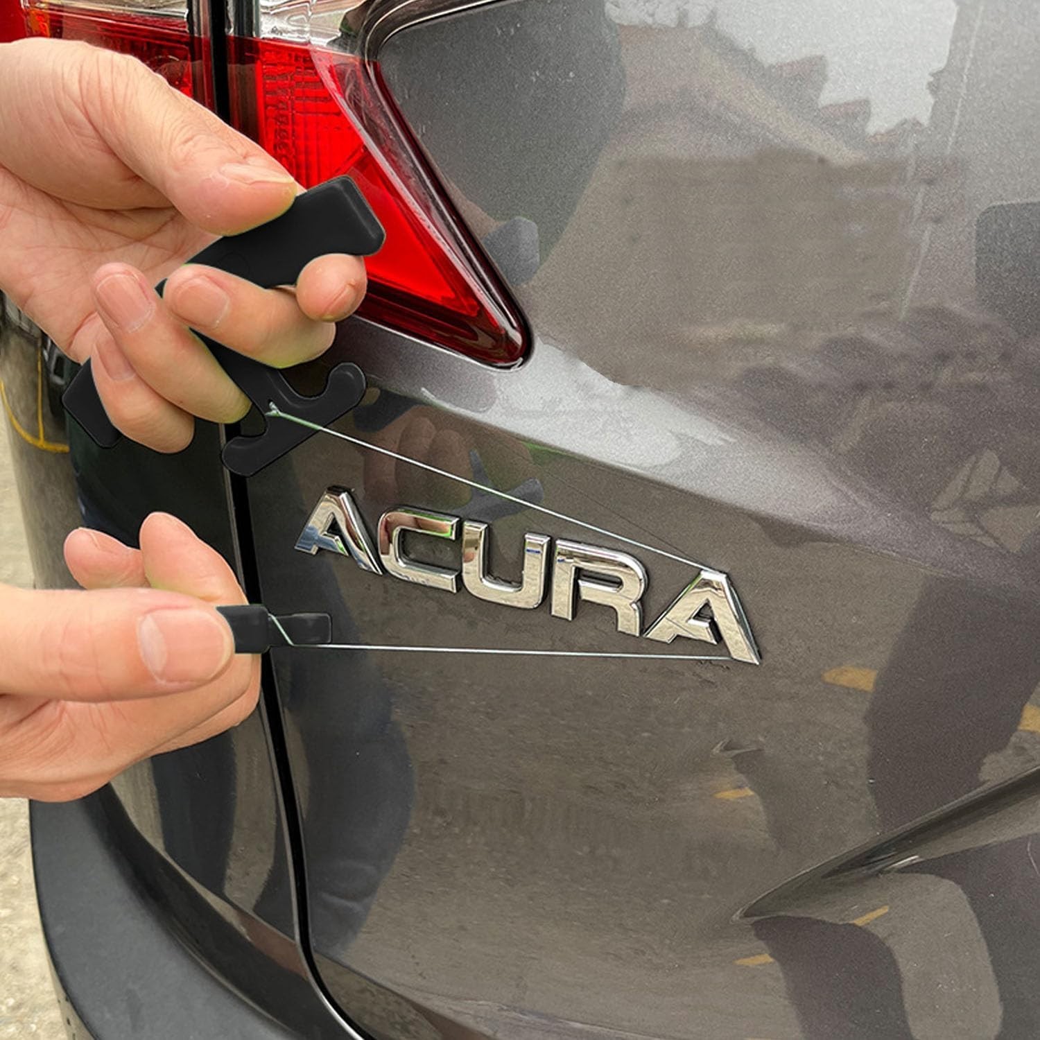 Versatile Car Emblem Removal Tool Set – Hot Air Gun, Squeegee & 5m Cord for Ease