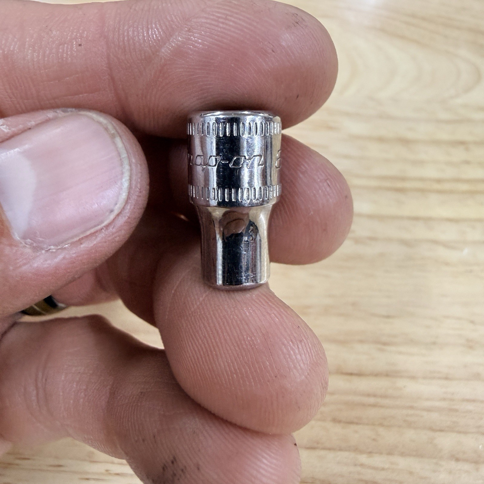 NEW NOS SNAP ON 6mm 1/4″ Drive 6 Point Shallow Chrome Socket TMM6 – Made in USA