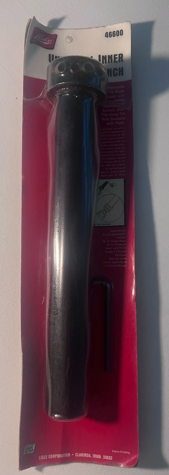 Lisle 46600 Universal Inner Tie Rod Wrench USA Made